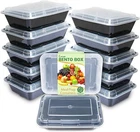 Meal Prep Containers 12 Pack 1 Compartment Food Storage Bento 28 Oz