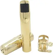 Oimzzr Alto Sax Saxophone 5C Mouthpiece Metal with Mouthpiece Pads