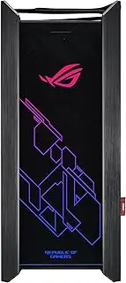 Asus ROG Strix Helios GX601 RGB Mid-Tower Computer Case for up to EATX Motherboards with USB 3.1 Front Panel, Smoked Tempered Glass, Brushed Aluminum and Steel Construction, and Four Case Fans, Black