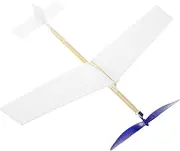 ADOCARN Rubber Band Powered Foam Airplane Model Kit for DIY Glider Building Educational and Fun Activity for Outdoor Use Battery Design Unique Paint Job