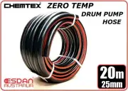 Drum Pump Zero Temp Fuel Transfer Hose pipe oil petrol kerosene 25mm x 20m UV