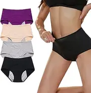 Everdries Leakproof Underwear for Women Incontinence, 4PCS Leak Proof Protective Panties (8XL,4pcs-C)