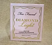 Too Faced Diamond Light Multi-Use Diamond Fire Highlighter 0.42oz/12g~NIB!