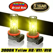 2x H8 H11 LED Bombillas luz antiniebla DRL For Toyota Corolla 2009-2013 Amarillo