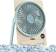 Desktop Fan - USB Charging Fan for Desk | Wide-Angle Airflow Cooling Appliance with Low Noise, Six-Speed Gear for Teens, Adults, Girls, Boys, Students