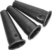 HOMSFOU 3pcs Garden Hoe Ferrule Replacement Connectors Durable Wood Handle Sleeve Adapters for Rake Shovel Stable Tapered Tube Design for Efficient Tool Conversion and Easy Maintenance