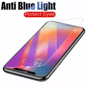 Anti BLUE Light Filter Glass Screen Protector For iPhone 15 14 13 12 11 XR 8 7 X