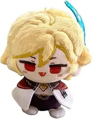 [CALEMBOU] Anime Plush Keychain for Backpack, 4" Cute Chibi Plush Figure, Al Haitham Kaveh Dottore Plush for Fans