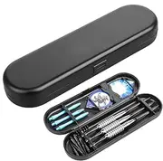 Dart Case - Dart Carrying Case | Dart Case Wallet | Dart Holder | Darts Storage Case | Hard Dart Carrying Holder | Lightweight Organizer Box | Darts Travel Carrying Bag for Tips, Shafts, Flights