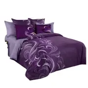 Purple Various Size Ultra Soft Duvet Doona Cover Set