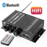 AK-380 Audio Amplifier 2.0 CH HiFi Stereo AMP Speaker Bluetooth 5.0 Amp Re