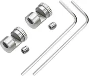 A.I.FORCE 2 Packs Thumb Stud for Buck 110 Folding Knife, Universal Replacement Thumb Button for Folding Hunting Knives Blade Thickness 2.5mm to 3mm, with Hex Wrench (Sliver)