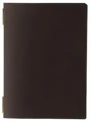 Eimu Leather Touch Menu Book, Brown, GB-141, PVC, Japan PEI5502