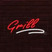 NEW "GRILL" w/UNDERLINE 30x12x1 INCH LED FLEX WINDOW/WALL INDOOR SIGN 30554