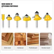 100Pcs 1/4 Inch Shank Router Bit Set Tungsten Carbide Woodworking Milling Cutt1m