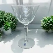 Libbey Priscilla Champagne/Tall Sherbet Glass 6" Cut Plant Design Stem #3001