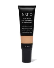 NATIO SEMI-MATTE FULL COVER FOUNDATION HAZELNUT