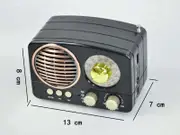 SW-AM- FM Classic Wood Radio with Rotary Knobs Speaker Bluetooth Band Controller