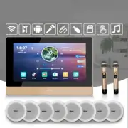 Bluetooth Amplifier Stereo Touch Screen Ceiling Speaker System Home Theater