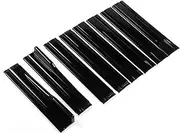 8pcs 2.2m Car Side Skirt Extension Splitter Winglet Side Wing Bumper Lip Compatible for BMW G30 G31 Sport 2017-2019