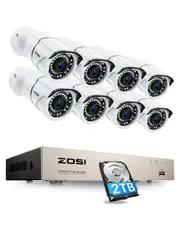 ZOSI 5MP POE Security IP Camera Home CCTV System Outdoor 2.0MP IR Night Vision
