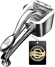 Stainless Steel Lemon Squeezer, Heavy-Duty Orange Juicer, Durable Hand Press Citrus Juicer, Portable Lime Squeezer, Rust-Free, Easy to Clean, Ideal for Kitchen & Bar, 5-Year Warranty
