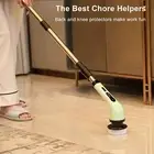 Bathroom Tub Cleaner Grout Stain Remover Cordless Brush with Handle for Bathroom