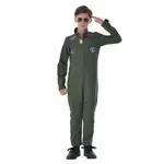 空軍飛行員扮演服裝2024年萬聖節新款壯志凌雲同款兒童表演服飛行員幼兒園團體活動