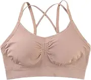 [Generic] Support Bras for Women Lift No Underwire Underwear Large Size Brater Buckle Female Bra Deep V Neck Vest Bralette Wireless Seamless Bra Bras Pack for Women