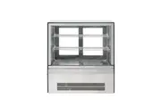 Counter top square glass cold food display 660x530x730 - GN-660RT