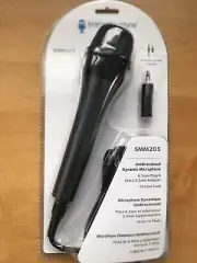 Singing Machine Uni-Directional Dynamic Microphone with 10-Foot Cord Karaoke Mic