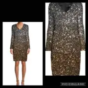 Aidan Mattox Ombré Sequin Dress Size 2 NWT