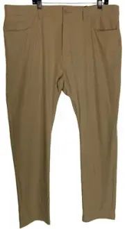 NEW Prana Decoder Pants Men's Size 40x32 Nomad Tan Slim Fit Tapered