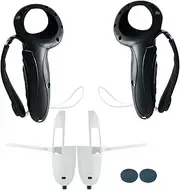 Extended Silicone Controllers Grip Cover for Meta Quest 3,Extension Handle Grips Cover with Adjustable Strap,Battery Cover and Joystick Covers for Quest 3 Accessories