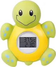 Baby Bath Thermometer, New Upgraded Digital Water Thermometer with 3 Color Backlight and Temperature Warning, Safe Bath Floating Toy for Babies and Toddlers (Turtle)