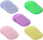 10 Boxes Portable Hand Soap Flakes Flakes Disposable Paper Soap with Storage Box Paper Soap Sheets for Hand Washing Foaming Travel