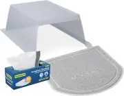 Scoopfree Clumping Automatic Self Cleaning Cat Litter Box Hood and Accessory Bun