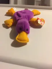 TY BEANIE BABY 1993 Patti the Platypus Collector Rare w Tag Retired PVC 1965 KR