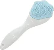 Healeved Silicone Face Cleansing Brush with Cat Paw Design Gentle Face Massager for Exfoliating Deep Cleansing Long Handle for Easy Use for All Skin Types