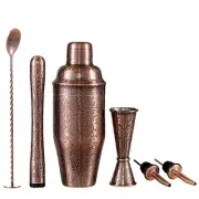 SKY FISH 3D Etching Cocktail Shaker Set Bartender Kit with Cocktail Shaker,Ji...