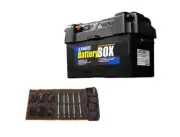 Adventure Kings Maxi Battery Box USB Cig Socket AGM + 5Bar LED Camping Light Kit