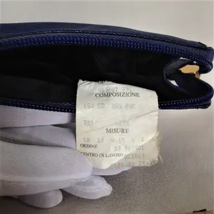 #1144 義大利品牌moschino寶藍色手拿色化粧包