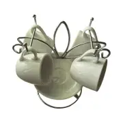 9 Piece Espresso Set With Stand