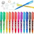 Erasable Pen Gel Ink Pens 0.7mm For Drawing Taking Notes Handwriting 12 Colors