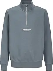[JACK & JONES] Men's Jorvesterbro Sweat Quarter Zip Noos Jnr