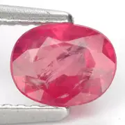 1.02 Ct. Fabulous Red Unheated Ruby Gem WITH GLC CERTIFY