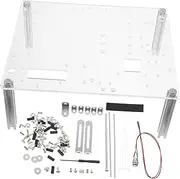 Veemoon 1 Set Motherboard Rack Rails Motherboard Case Computer Chassis Bracket Bins Mainframe Mini- Case Car Adjustable Accessory Bay Motherboards Aluminum Alloy