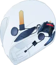 Icon Helmlink Bluetooth Communicator for Domain Full Face Motorcycle Helmet