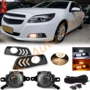 LED DRL Day Light & Halogen Fog Lamp W/Wiring x For Chevrolet Malibu 2013-2015 (for: Chevrolet)