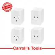 4 Pack Arlec Grid Connect Single Smart Plug-In Socket With Energy Meter